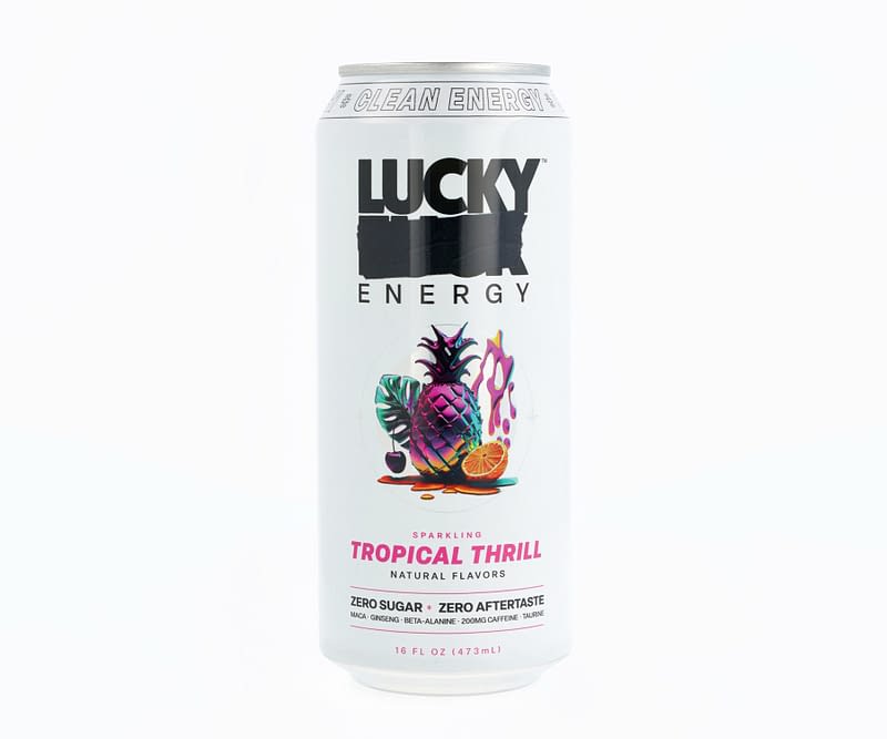 Lucky Tropical Thrill Energy Drink - Tasted and Reviewed! | Drinked