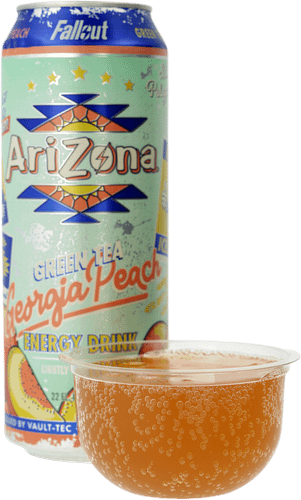 Arizona x Fallout Green Tea Georgia Peach Tasted + Reviewed | Drinked